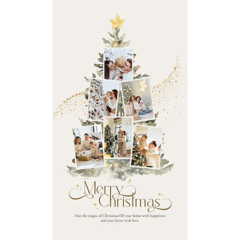 Khung ảnh thiết kế cây thông noel - 03